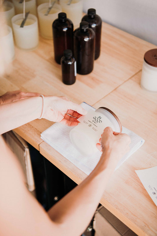 Pretty Palm + In Good Co. Candle