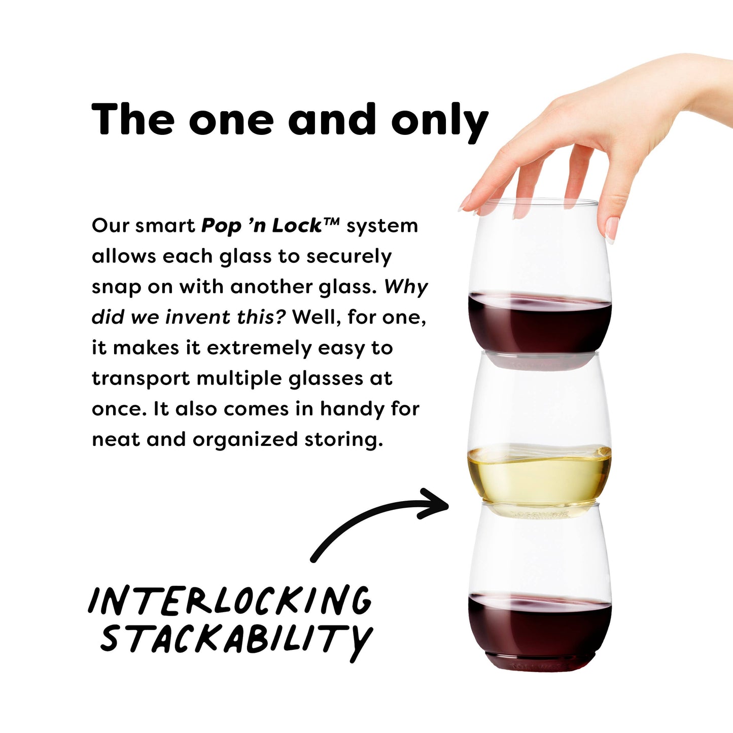 TOSSWARE POP 14oz Vino Cups 3 Pack - Recyclable, BPA-free